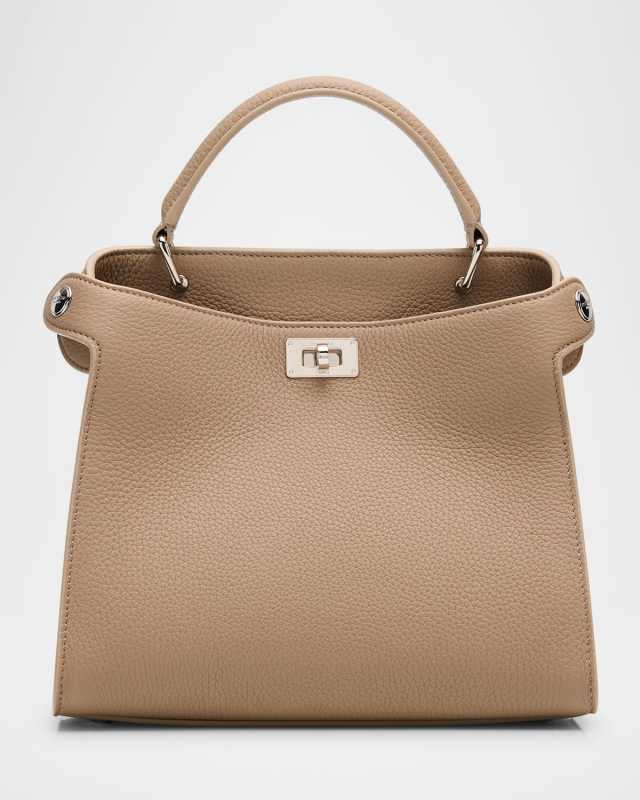 Lutece Mini Grained Leather Top-Handle Bag